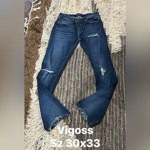 Vigoss Women's Dark Blue Flare Jeans